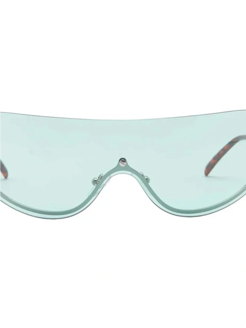 Shield Visor Sunglasses in Light Teal - Women Accessories